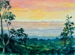 Sunrise Over Sydney, From Woodford, Blue Mountains